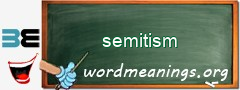 WordMeaning blackboard for semitism